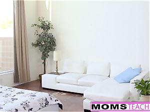 MomsTeachSex - super-fucking-hot Step-Mom And teenager Get messy facial cumshot