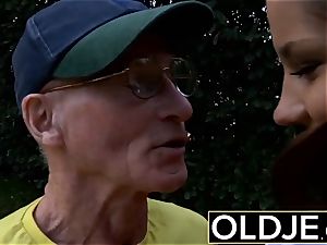 elderly youthfull hard-core ass-fuck for mind-blowing teenage drinks