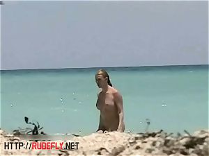 stunning inexperienced nudist beach cam voyeur video